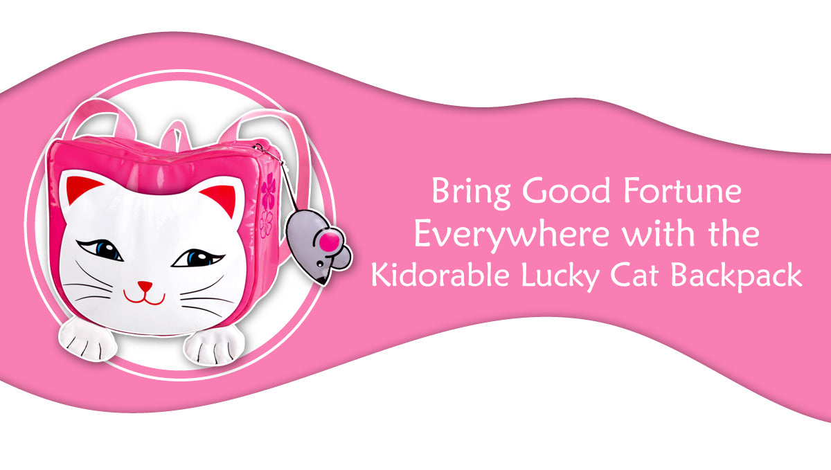 Bring Good Fortune Everywhere with the Kidorable Lucky Cat Backpack
