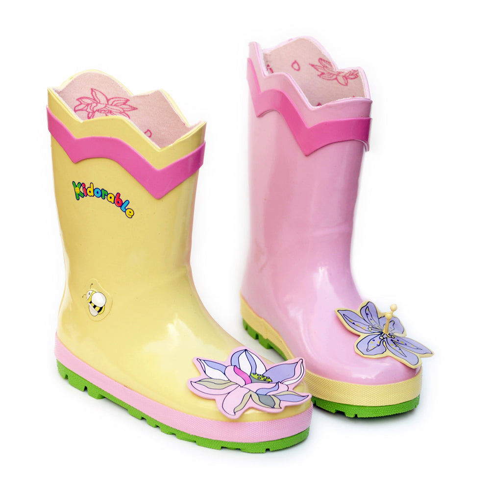Lotus Flower Rain Boots1