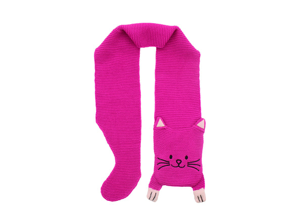 Lucky Cat Knit Scarf